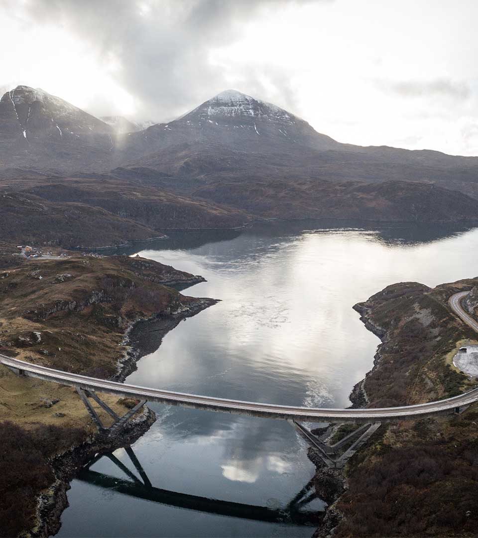 The Kylesku Bridge on the North Coast 500 route