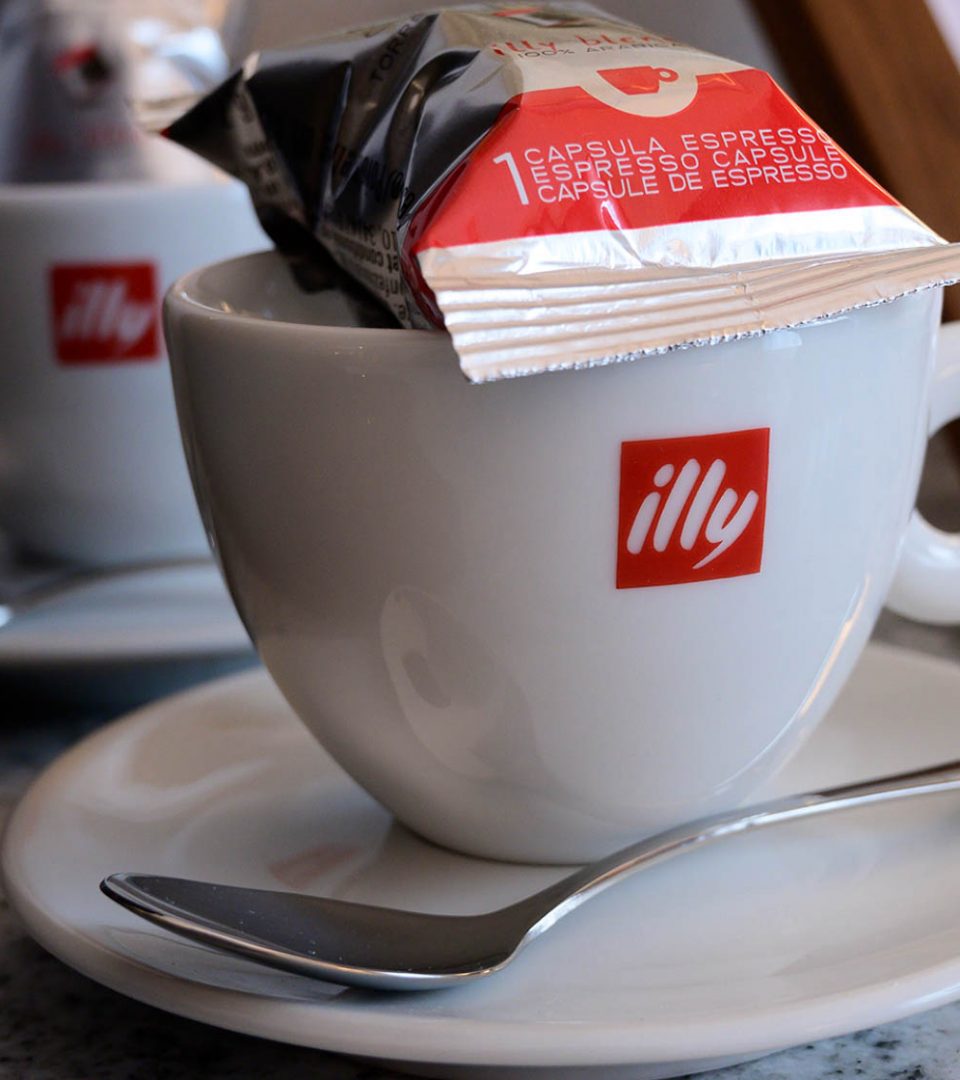 Coffee cup on saucer