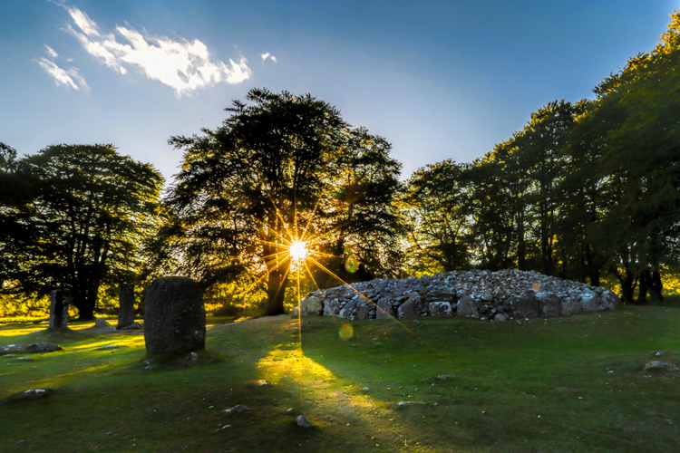 The Clava Cairns ancient burial ground near Loch Ness