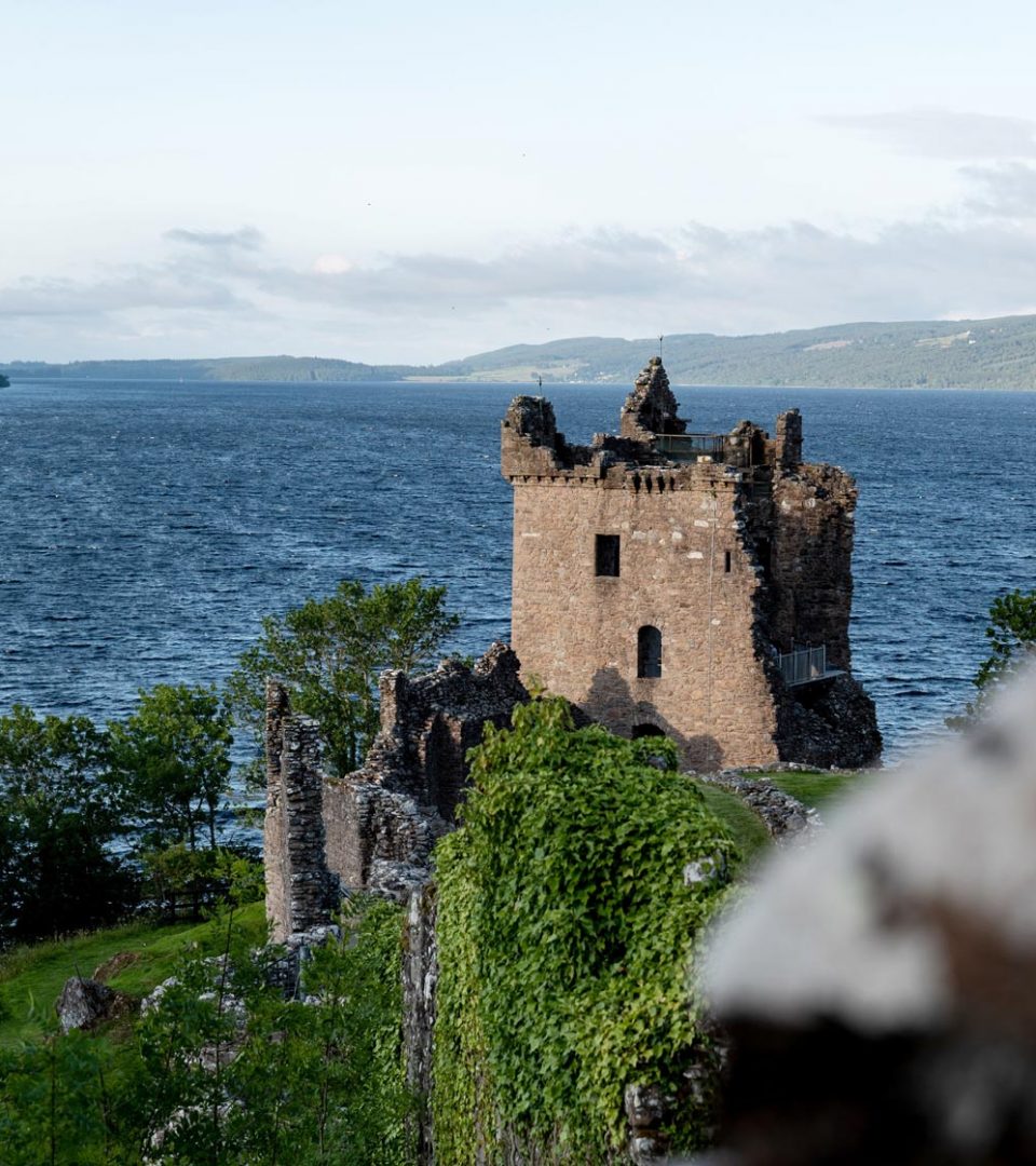 Ruins of Urquhart Castle near Drumnadrochit