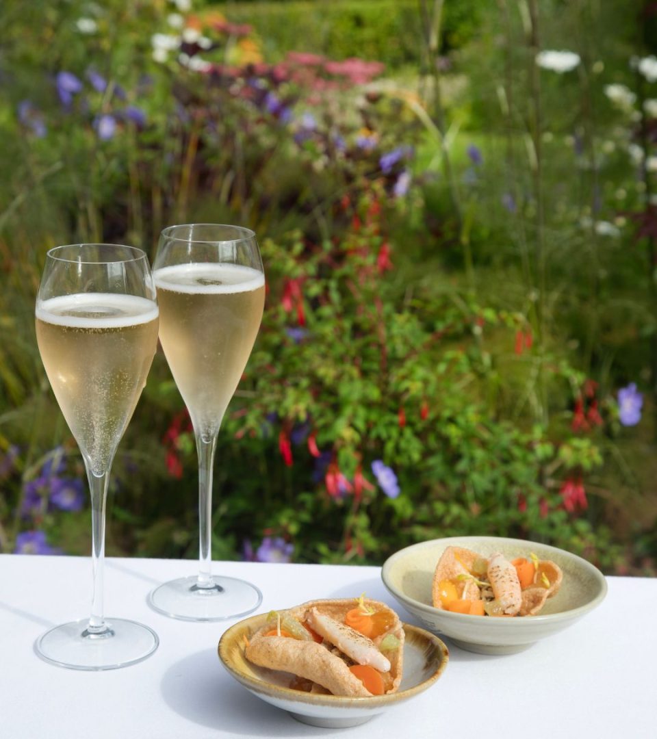 Canapes and Champagne in the Ness Walk Courtyard 11