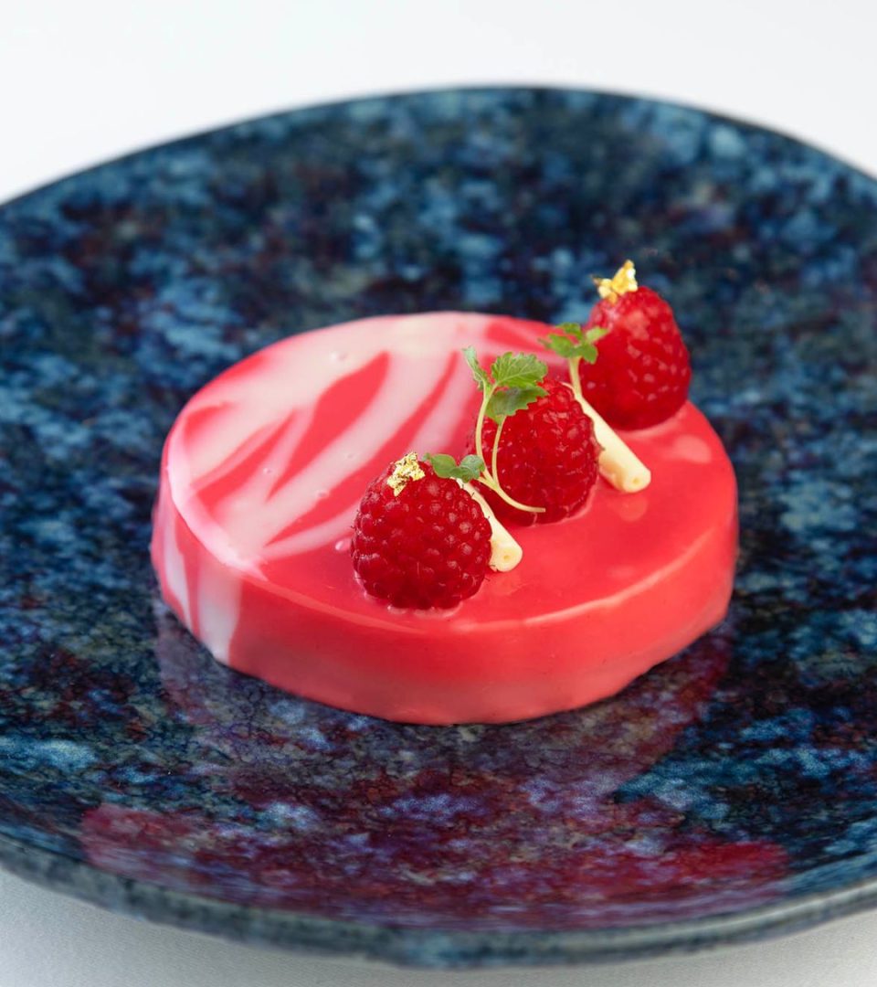 Raspberry Entremet Dessert at Torrish