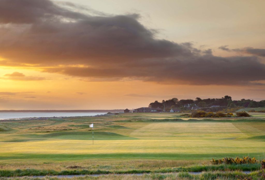 Hole 2 at Nairn Golf Club near Inverness