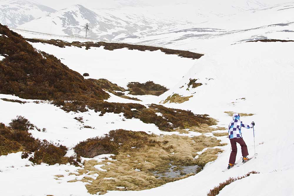 Skiing in the Cairngorms.