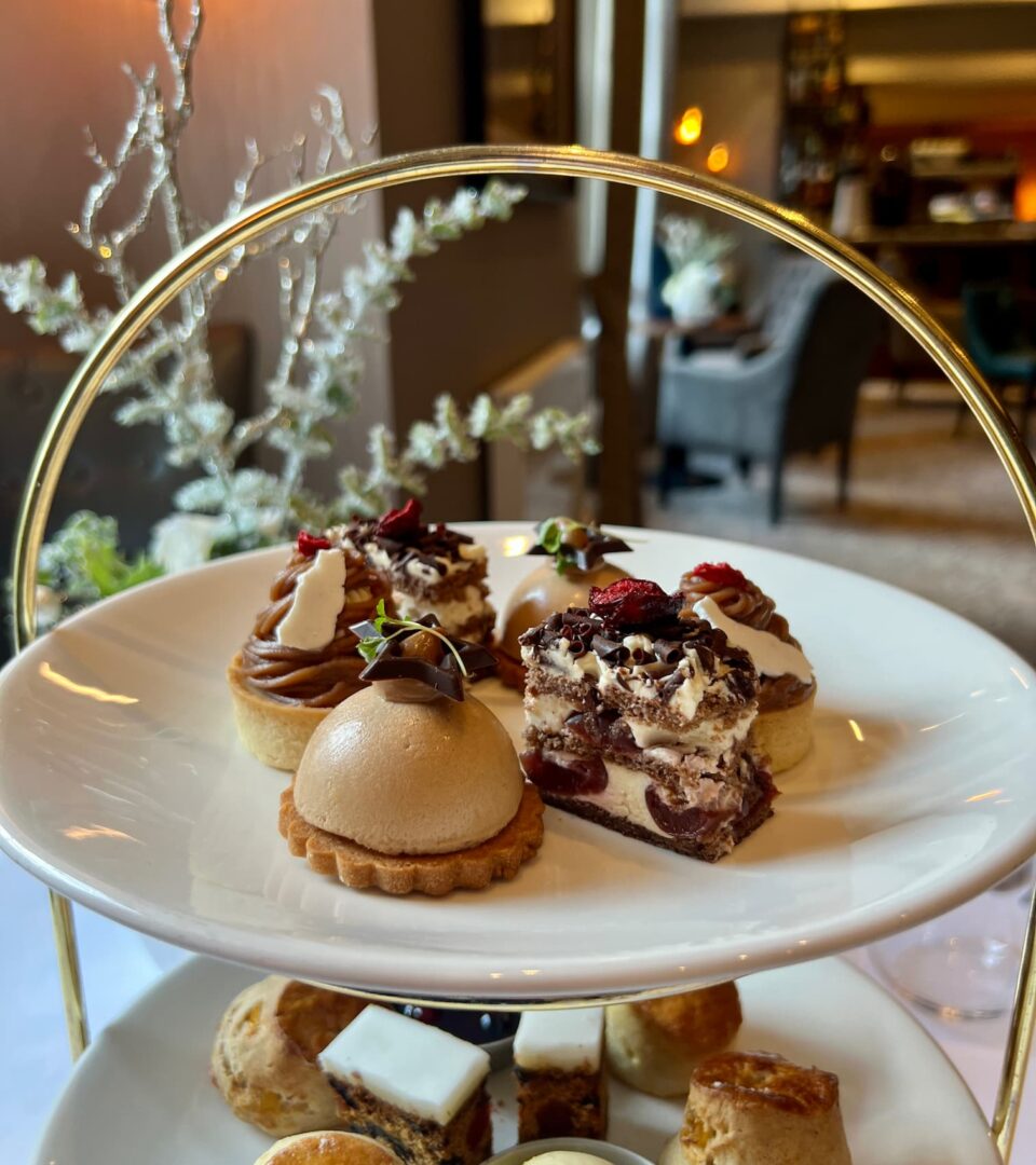 Festive Afternoon Tea desserts