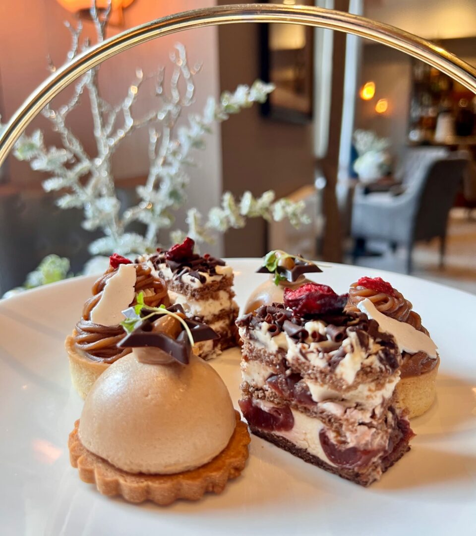 Festive Afternoon Tea desserts